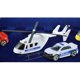 Mašinos ir sraigtasparnio modelis Policija